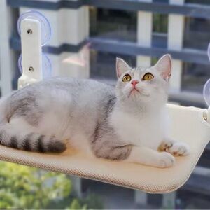 Cozy Cat Window Perch in Cream new